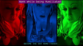 Wank while being Humiliated GAY HOMO FAG AUDIO by Goddess Lana