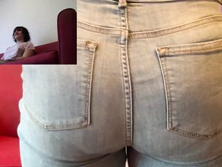 Flogging Overweight Nebraska College Doxy In Jeans OTK Daddys Angel Dakota Marr Spank Chunky Butt With Thong