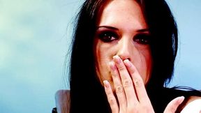 Brunette babe fucking two lucky guys