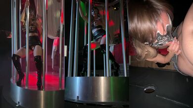 MILF Queen Gushes Glory Hole Cum at Swinger Club