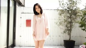 Japanese Babe Ayumi Iwasa Sits on a Hard Cock and Gets Cum Filled