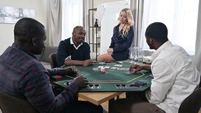 brazen businesswoman maya rose treats bbc colleagues to a rampant dp gangbang gp3415