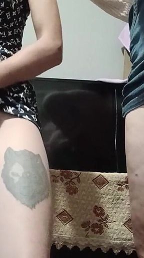 Hot Masturbation of Stepmother and Stepdaughter