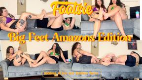 Dangling and Footsie - Big Feet Amazons - Feat: Goddess Marcy and Goddess Alice