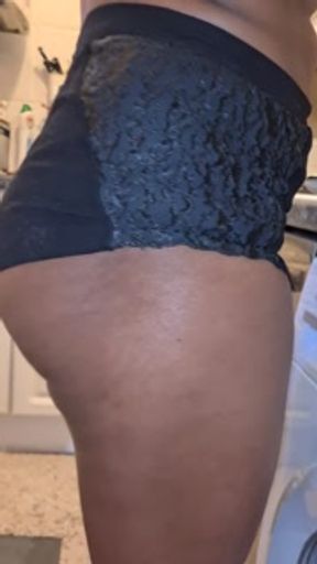 BIG ASS Hot Latina in Tight Shots Making Dinner in the Kitchen - 4K