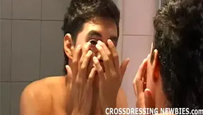 Sissy Twink 18+ Gets Dressed Up for Hot Anal and Blowjob Fetish Action