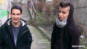 Two Czech twinks take hard dicks