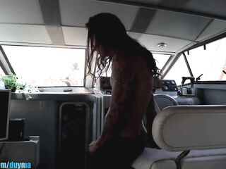 Invited a playgirl on my boat, this babe screwed me and I came all over her booty