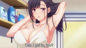 Bathroom Heat: A Couple&#039;s Intimate Game of Tease and Touch - Hentai
