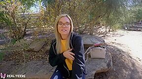 18+ - Nerdy Teen 18+ With Glasses Fucked Pov Style - Nerdy Glasses And Katie Kush