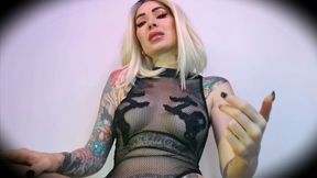 Tit-smothered idiot - POV , FISHNET