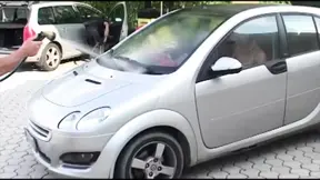 Italian MILF gets fucked by wash boy