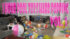 one hours pool toys hard popping