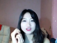 Korean girl strips on a webcam part 1