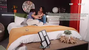 Curvy Latina strips out of ripped jeans exposing enormous breasts and cunt