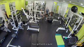 Naive gym bunny has sex with rich male instead
