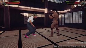 Felicity VS Giulius (Naked Fighter 3D)