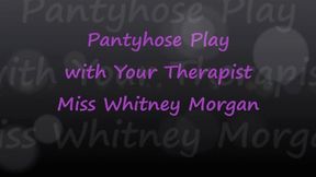 Pantyhose Gag Play with Your Counselor Miss Whitney Morgan - wmv