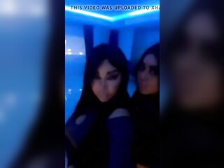 Rubbing Iranian pornstar