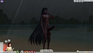 futa god with giant penis on tropical paradise island