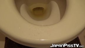 Japanese teeny filmed during solo pissing time