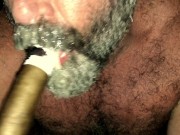 Cigar Daddy cum whore.