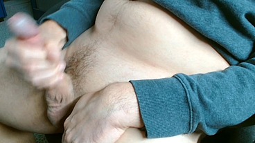 Playing With Hard Cock & Cum