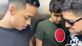 Dad and Step Sons Barebacking Sex Orgy