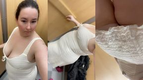 sneak peak in a dressing room