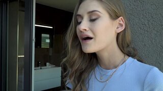 Tiffany Tatum giving a footjob and a blowjob to a BWC