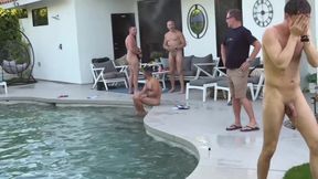Massive Gay Poolside Orgy