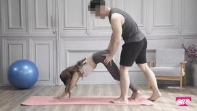 Sexy Yoga Session with Cute Asian Girl - Mature & Teen Pleasure