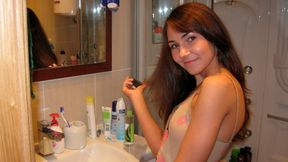 Small-tit babe Stacy Snake likes intensive dick-riding so much