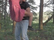 Perfect Sex After A Walk In The Forest. Romantic Couple BonnieAlex
