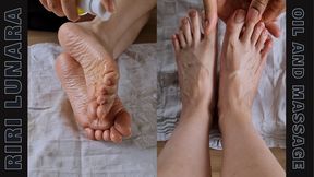 Riri Lunara - Oil Drip Tease & Sensual Foot Massage with Jack Frost
