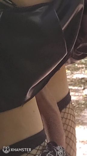 Bewitching moment: 🌳a 4-legged exhibition in the forest, little slut looking for Cocks. CumSLut P U B L I C [&sup2;⁷June&sup2;⁵]
