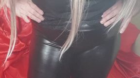 CupKCindy watch ass in black latex leggings and black top see sexy asshole as worship asshole worship