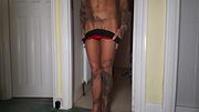 My first video on Pornhub, Trying on my fishnets, what do you think
