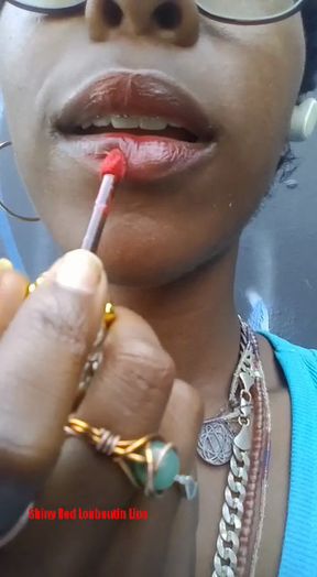 Shiny Red Louboutin Lips