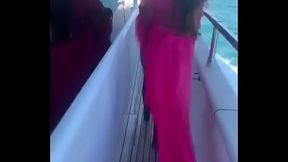 Beautiful Ebony Babe On Yatch