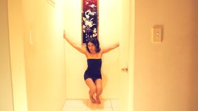 Wyld Yasmin Dancing to Jazz Music in the Corridor