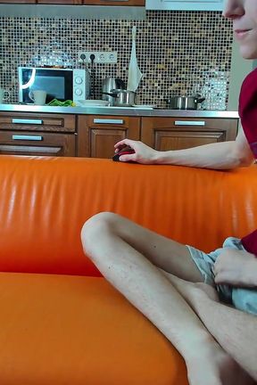 Playing with My Friend's Cock Close to the Camera