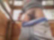 piss in a cabin and shoot my big load