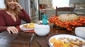 Lilly Hall - Wife's BBC Thanksgiving Surprise Stuffin' - Mp4 4K