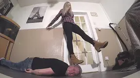 Sophie Trample Jumping Stomping In Boots FLOOR CAM