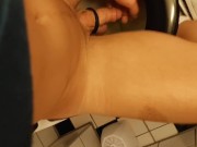 Pissing on myself. My bf likes to give me kinky tasks.