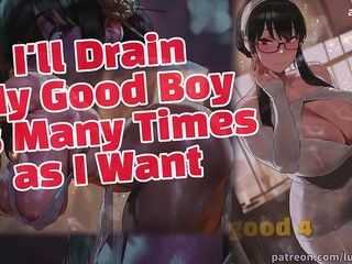 Feral Fdom Drains Your Balls Over and Over CUM IN HER BREED HER DO IT ASMR