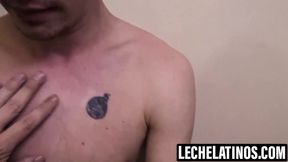 LecheLatinos.com - Esteban swallows my cock and cum load
