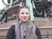 GERMAN SCOUT - Deutsches TikTok Teen Mia Minou das erste Mal beim Porno Casting Dreh