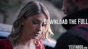 Stranded blonde MILF hitchhikes and fucks big dick stud outdoors